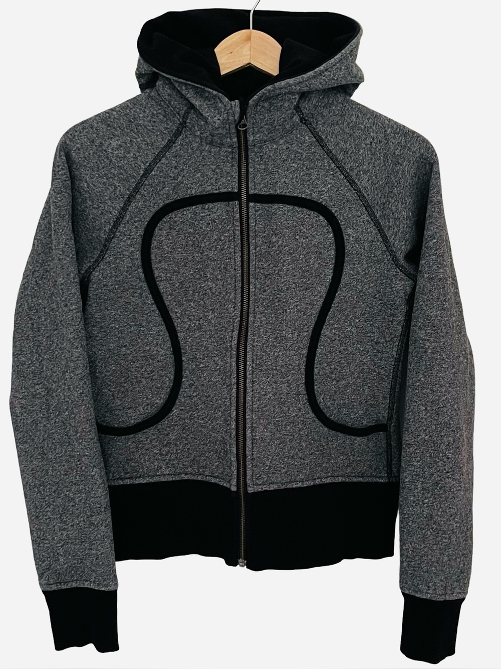 Lululemon Scuba Hoodie Heathered Black 8